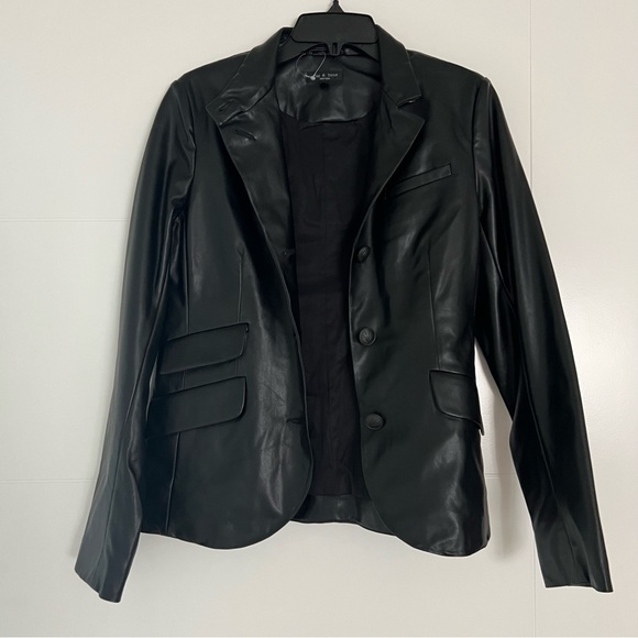 Rag and Bone military faux leather jacket - Picture 4 of 7